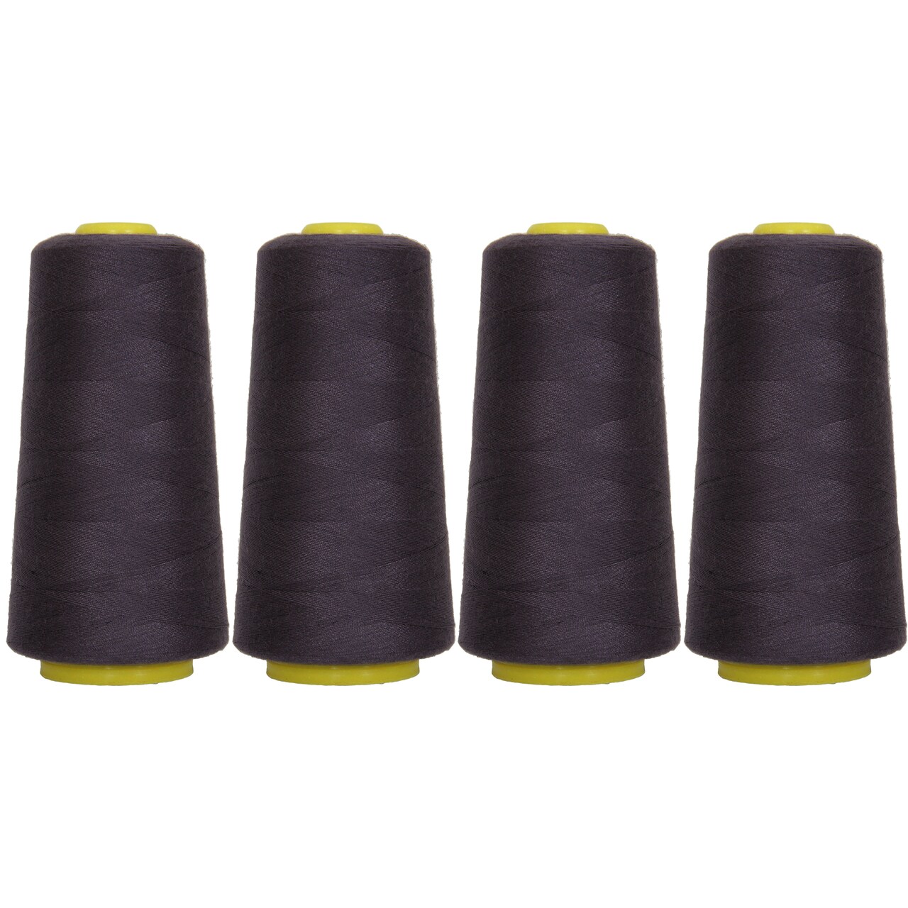 Threadart Polyester Serger Thread - 2750 yds 40/2 - 4 Cone Bundle Pack - 56 Colors Available -
